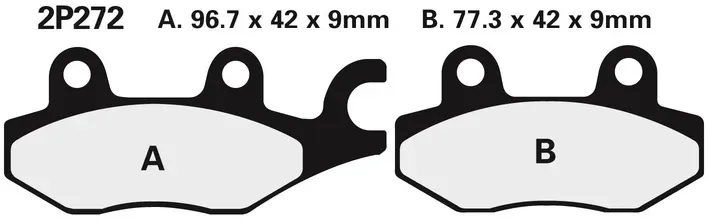 NISSIN Semi-metalen wegremblokken - 2P-272NS