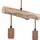 GLOBO Retro Vintage 3-flg. 60 cm Holz Metall rostfarben