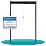 APANA Fliegengitter Insektenschutz Fenster Rollo Alurahmen Bausatz Insektenschutzrollo,Farbe:braun (RAL8017),Größe (Breite x 100 cm