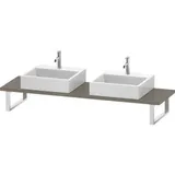 Duravit Konsole „L-Cube“ in Flannel Grey Hochglanz