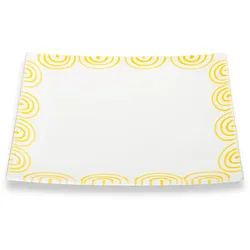 Gmundner Keramik Gelbgeflammt, Platzteller Trend (31x31cm)