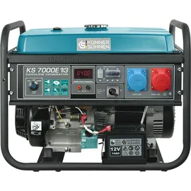 Könner & Söhnen KS7000E-1/3 Stromerzeuger Generator Benzin Notstromaggregat 5500W mit E-Start