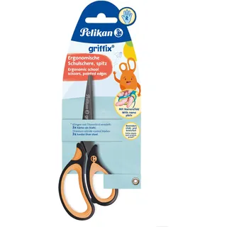Pelikan Papierschere griffix® schwarz-orange 14,0 cm