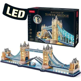 Cubic Fun CUBICFUN Beleuchtetes 3D-Puzzle Tower Bridge 222 Teile