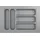 Hettich OrgaTray 440 Besteckeinsatz 440-520 mm Nennbreite 400 mm Silber