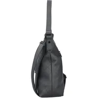 Rieker Damen Schultertasche Umhängetasche Handtasche geknoteter Kordel H1514, Farbe:Schwarz - Schwarz