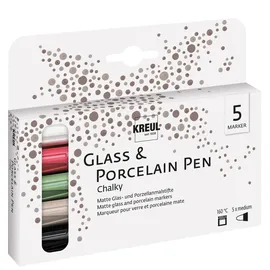 Kreul Glass & Porcelain Pen Chalky 5 St. Weiß