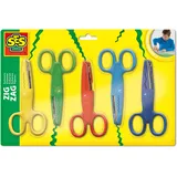 SES Creative SES 00839 Zickzack Scheren 4 versch. Muster