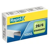 Rapid Heftklammern (26/6 Standard, verzinkt, 1000 Stück