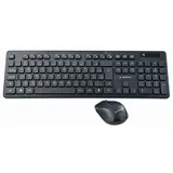 Gembird KBS-WCH-03 Tastatur RF kabellos + USB QWERTY Englisch Schwarz