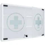 VCM VCM, Badezimmerschrank, Hustila (60 x 80 x 10 cm) Apothekerschrank abschließbar hängend Arzneischrank - L