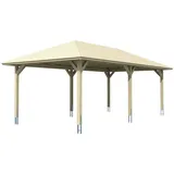 SKANHOLZ Skan Holz Carport Taunus 439 cm x 786 cm Schiefergrau