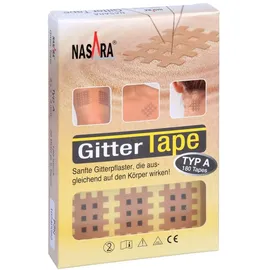 JOVITA PHARMA Nasara Gitter Tape Type A Pflaster 22 x 27 mm 180 St.