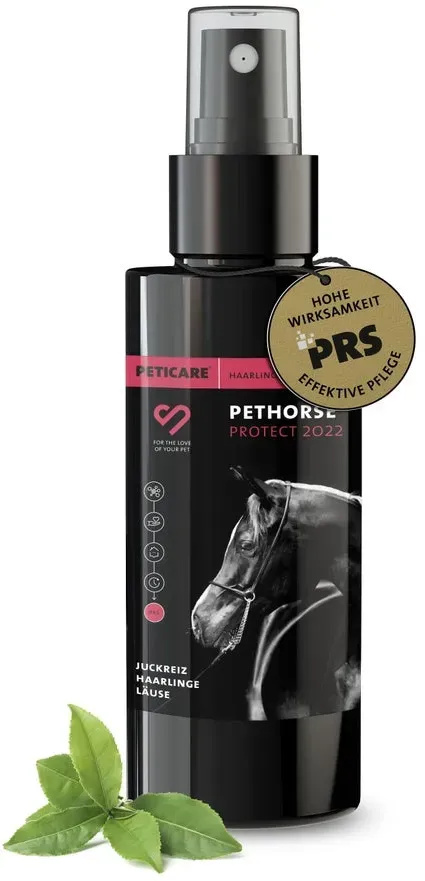 Peticare Anti-Läuse & Haarlinge Spray für Pferde, unterstützt bei Juckreiz 100 ml