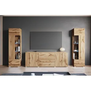 INOSIGN Wohnwand »KENIA« Komplett-Set, 3 Stk. tlg., braun