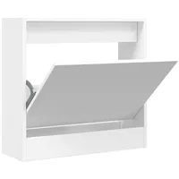 VidaXL Schuhschrank Weiß 60x21x57 cm Holzwerkstoff