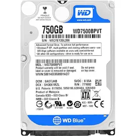 Western Digital WD7500BPVT 750 GB 2,5" 5400 U/min