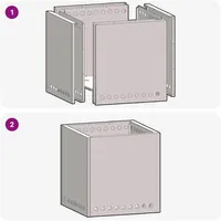 vidaXL Feuerkorb Ø 50 cm Braun