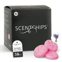Scentchips® Lavendel – Duftwachs XL – 38 Duftchips für Duftlampe & Wachsbrenner – Langanhaltender Raumduft, Wax Melts Alternative zu Duftkerzen