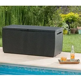 KETER Gartentruhe Capri 123 x 57 x 35,5 cm Dunkelgrau