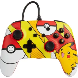 PowerA Nintendo Switch Enhanced Wired Controller Pikachu Pop Art