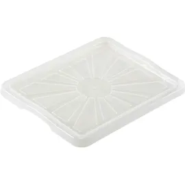 KEEEPER Deckel für Aufbewahrungsbox Franz, Größe: M, 35 x 27 cm, Franziska, Transparent, Hellgrau