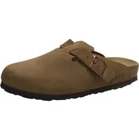 ROHDE Damen Clog Leder Pantolette robust klassisch Schnalle Alba 6071, Größe:42 EU,