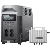 EcoFlow Delta Pro tragbare Powerstation 3600Wh, 0% VAT WLAN Stream Mikrowechselrichter 800W, LiFePO4-Batterie, 3600W AC Ausgängen,