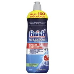 Finish Powerball Glanz- & Klarspüler, kraftvolle Schutzformel, Powerball-Technologie für einen schnelleren Trocknungsprozess ohne Wasserflecken, 800 ml - Flasche