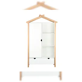 Möbilia Kleiderschrank in Haus form 112x187 cm