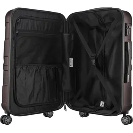 suitline Hartschalenkoffer Trolley 4-Rollen Cabin 55 cm / 34 l titan