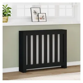 vidaXL Heizkörperverkleidung Schwarz 104x20x82 cm Holzwerkstoff