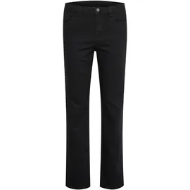 Kaffe Jeans KAvicky Damen, Jeans Jeanshose Straight mit Geradem Bein Hose mit Hoher Bund 34, Black deep), - 34