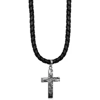 KUZZOI Kette mit Anhänger ZOI-001-50 Schwarz / Silber