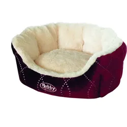 NOBBY Komfort Bett oval CENO Komfort Bett oval CENO weinrot 55 x 50 x 21 cm