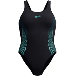 SPEEDO Damen Schwimmanzug Womens Placement, Dark Teal, 44