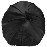 Slip Pure Silk Turban Black Handtuch 1 Stk
