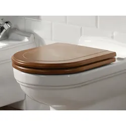 Villeroy & Boch Hommage WC-Sitz Nußbaum gebeizt für Kombination