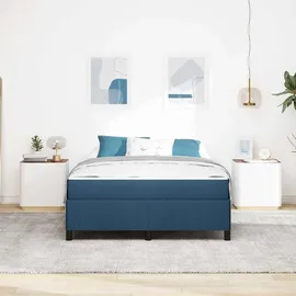 vidaXL Boxspringbett 160 x 200 cm Blau