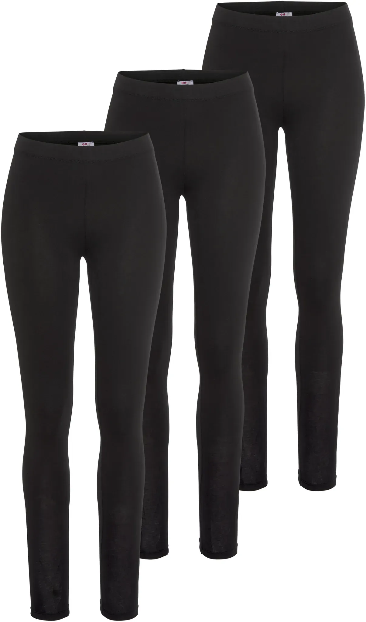 Leggings FLASHLIGHTS, Damen, Gr. 54, N-Gr, schwarz, Jersey, Obermaterial: 95% Baumwolle, 5% Elasthan, unifarben, Basic, eng knöchellang, Hosen Leggings, Basics