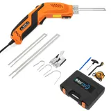 BAUTEC Hand-Styroporschneider Styrocutter 330W » Set 15 Klinge + Nutenschneideschlitten inkl. 3 Klingen » Dauerbetrieb