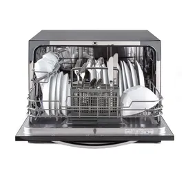 Klarstein Havasia UV 6 Luminance Tischgeschirrspüler (freistehend, 550 mm breit, Schwarz)