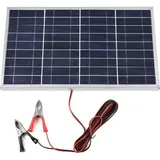 12v 10w Solarpanel, Tragbarer Laderegler, Netzteil-set, Krokodilklemmen, Wiederaufladbarer Solargenerator Für Den Außenbereich, Solarladegerät Für Wohnmobile
