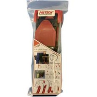 FASTECH® 906-810-Bag Klettband mit Gurt Haft- und Flauschteil (L x B) 810mm x 50mm Schwarz, Rot 2St.