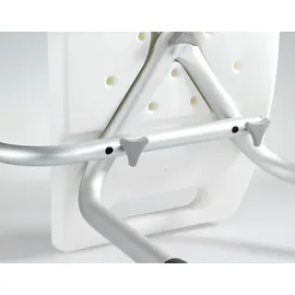 Wenko Secura Dusch- und Badhocker mit Rückenlehne weiß