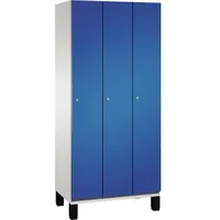 C+P Umkleidespind 4510030S10043 Füße 3Abteile B900mm lgr/ebl