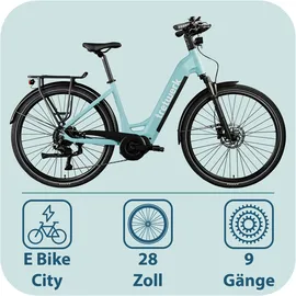 Tretwerk Amber 48 Zoll RH 48 cm Damen blau/mint
