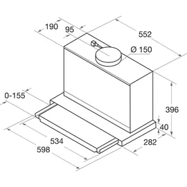 Bauknecht DBAH 64 LM X Flachschirmhaube 60 cm