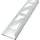 Dalsys Fliesenschiene Aluminium 2,5m x 8mm, Winkelprofil Silber