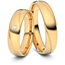 Trauringe Illertissen 585er RosÈgold - 3200